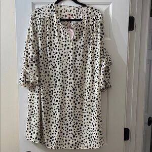 Umgee Cream & Black Dress